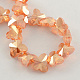 Plated Faceted Butterfly Glass Beads EGLA-S099-01-2