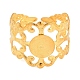 Componenti dell'anello del polsino aperto in ferro&nbsp;IFIN-NH0001-03G-2