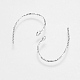 925 Sterling Silver Earring Hooks STER-E057-02P-1