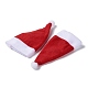 クリスマス帽子布カトラリーセットバッグ  クリスマステーブルホテルレストランアレンジメント装飾用品用ナイフとフォークカバー  帽子  126x60x6mm AJEW-D055-01-3