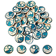 Olycraft 32 pièces boutons à tige lune et étoile 7.5mm 8mm boutons ronds plats en alliage émail avec trou de 2mm ensemble de boutons de blazer en métal boutons artisanaux pour coudre des vêtements BUTT-OC0001-32-1