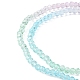 2 Strand Transparent Glass Beads Strands GLAA-YW0001-54-2