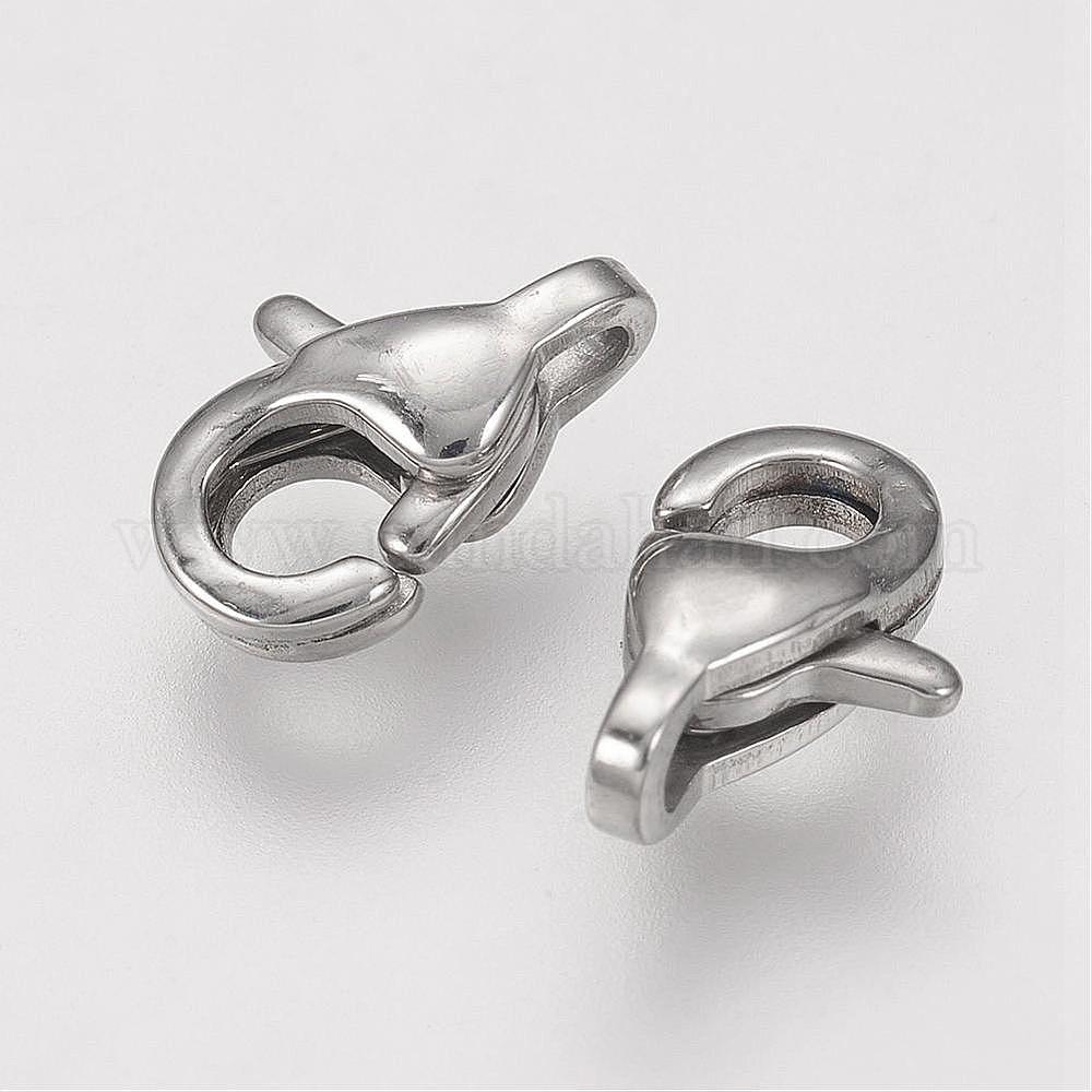 Wholesale Tarnish Resistant 304 Stainless Steel Lobster Claw Clasps