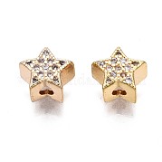 Латунные микропаве из прозрачного кубического циркония KK-Q764-008