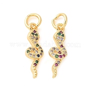 Латунные микро проложить кубического циркония подвески KK-U056-35G
