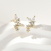 Серьги-гвоздики из циркония EJEW-Q014-30G