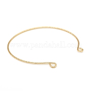 Латунь манжеты браслеты KK-D160-01G