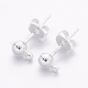 Латунные серьги EC593-S