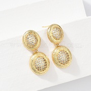 Серьги-гвоздики из циркония EJEW-H154-10B-G