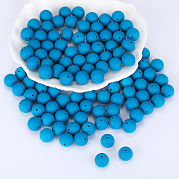 Круглые силиконовые фокусные бусины SI-JX0046A-34