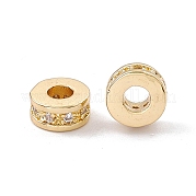 Латунные микро проложить кубического циркония бусы ZIRC-F009-31LG