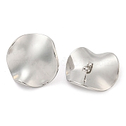 Серьги-гвоздики из нержавеющей стали марки 304 EJEW-P270-01B-P