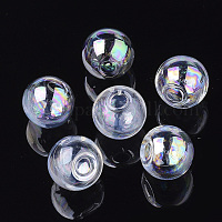 Runde handgemachte Einloch-Kugelflaschen aus geblasenem Glas&nbsp;BLOW-R002-16mm-AB