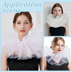 Faux cols amovibles en gaze de polyester&nbsp;AJEW-WH0314-863