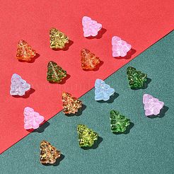 40 perles de verre teintées et chauffées&nbsp;GLAA-FS0001-88A
