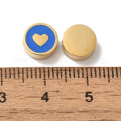 Emailleperlen aus 304 Edelstahl&nbsp;STAS-L022-096G-01