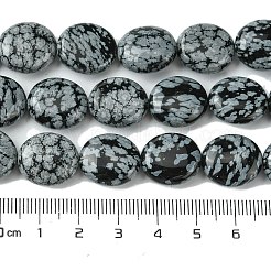Naturschneeflocke Obsidian Perlen Stränge&nbsp;G-K365-B15-03