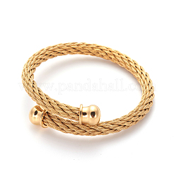 304 Edelstahl-Drehmoment-Armreif-Sets&nbsp;BJEW-L642-16
