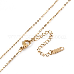 Collier pendentif ovale en émail avec fleur de naissance&nbsp;LS-STAS-H174-02G-I