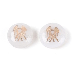 Cuentas de concha naturales de agua dulce&nbsp;SHEL-N037-02G-G