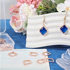 Pendentifs de lunette ouverte en alliage&nbsp;FIND-WH0111-887RG