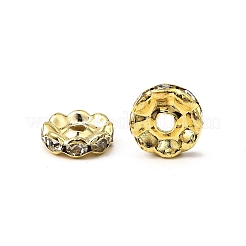 Perline distanziatrici in cristallo di ottone di grado A&nbsp;X-RB-A006-10MM-G