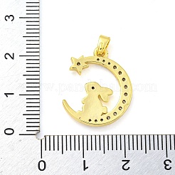 Messing micro pave klare zirkonia anhänger&nbsp;FIND-Z044-03F