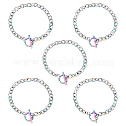 Bracelets unisexes en acier inoxydable 304 avec chaîne en câble&nbsp;BJEW-UN0001-11