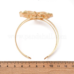 Bracelets manchettes en alliage et fer pour femmes&nbsp;BJEW-F501-04KCG