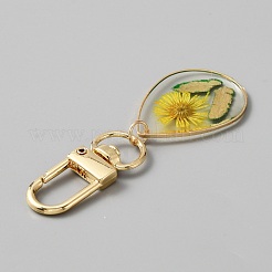 Décorations de pendentif en résine époxy&nbsp;KEYC-WH0027-91C