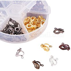 Ohrclips aus Messing zum Aufstecken&nbsp;KK-PH0035-24