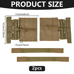 Clip tattiche molle a sgancio rapido in tessuto oxford&nbsp;AJEW-WH0696-899A