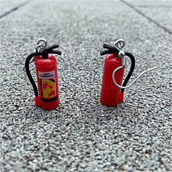 Ohrringe aus Harzlegierung mit Feuerlöscher-Motiv&nbsp;FS-WG287EA-01