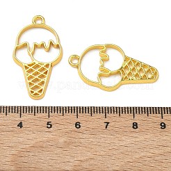 Legierung offene zurück Lünette Anhänger&nbsp;PALLOY-F321-02B-G