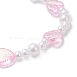 2 Stück Stretch-Armband aus ABS-Kunststoff mit Imitationsperlen und Acrylperlen für Mädchen&nbsp;BJEW-JB12947