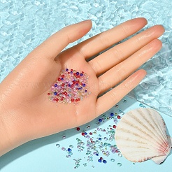 8 farben diy 3d nail art dekoration mini glasperlen&nbsp;GLAA-YW0001-36