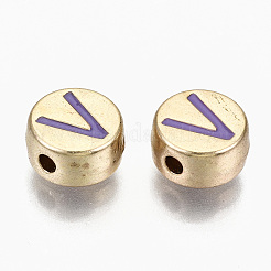 Legierung Emaille-Perlen&nbsp;LS-X-ENAM-S122-029V-RS