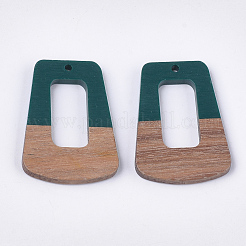 Pendentifs en bois de résine et de noyer&nbsp;RESI-S358-84I