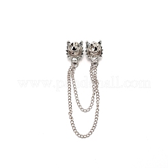 Épinglette de col écharpe dragon pour hommes&nbsp;JEWB-WH0022-20B