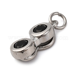 Ottone micro spianare pendenti zirconi&nbsp;KK-P308-70P