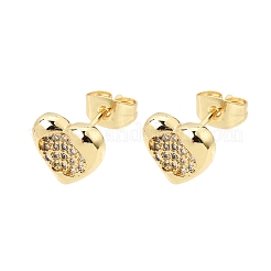 Orecchini da donna in ottone con micro pavé di zirconi cubici&nbsp;KK-CBABCD6-07G