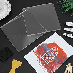 Wiederverwendbare Gel-Druckplatte aus Silikon für Kunst und Handwerk&nbsp;DIY-WH0816-134B