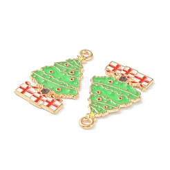Noël pendentifs émail en alliage&nbsp;ENAM-D047-17G-07