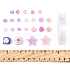 DIY-Set zur Herstellung von Stretch-Armbändern aus runden Acrylperlen&nbsp;DIY-FS0008-77
