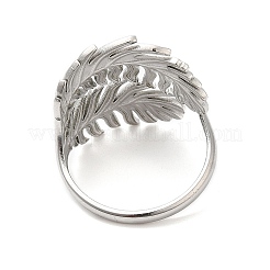 Bague ouverte en acier inoxydable 304 anti-ternissement pour femme&nbsp;RJEW-M149-23P