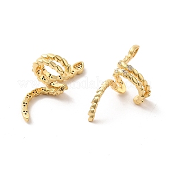 Boucles d'oreilles manchette en laiton et zircone cubique&nbsp;EJEW-P254-08G
