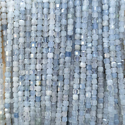 Natürliche Aquamarin Perlen Stränge&nbsp;G-A026-B06-2mm