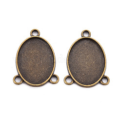 Le impostazioni del connettore in lega cabochon in stile tibetano&nbsp;LS-S-TIBE-Q079-18x25-AB