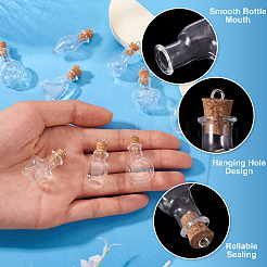 10 Stück 10 Stile Mini transparente Flaschenanhänger&nbsp;FIND-TA0008-30