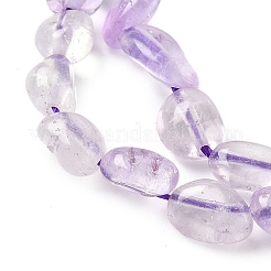 Natürliche helle Amethyst-Nuggets-Perlenstränge&nbsp;G-J335-11
